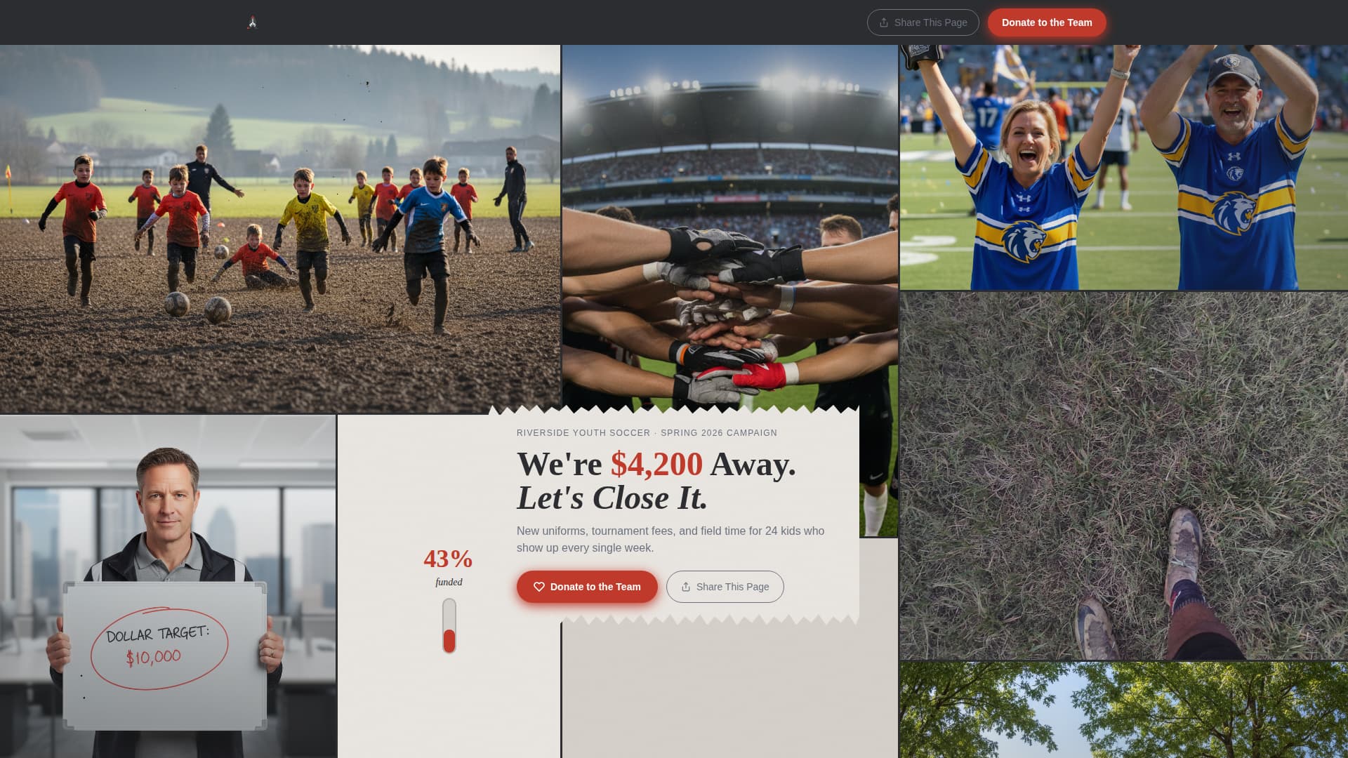 Premium Charity & Fundraiser Profile Professional Website Template