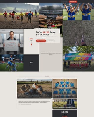Premium Charity & Fundraiser Profile Professional Website Template