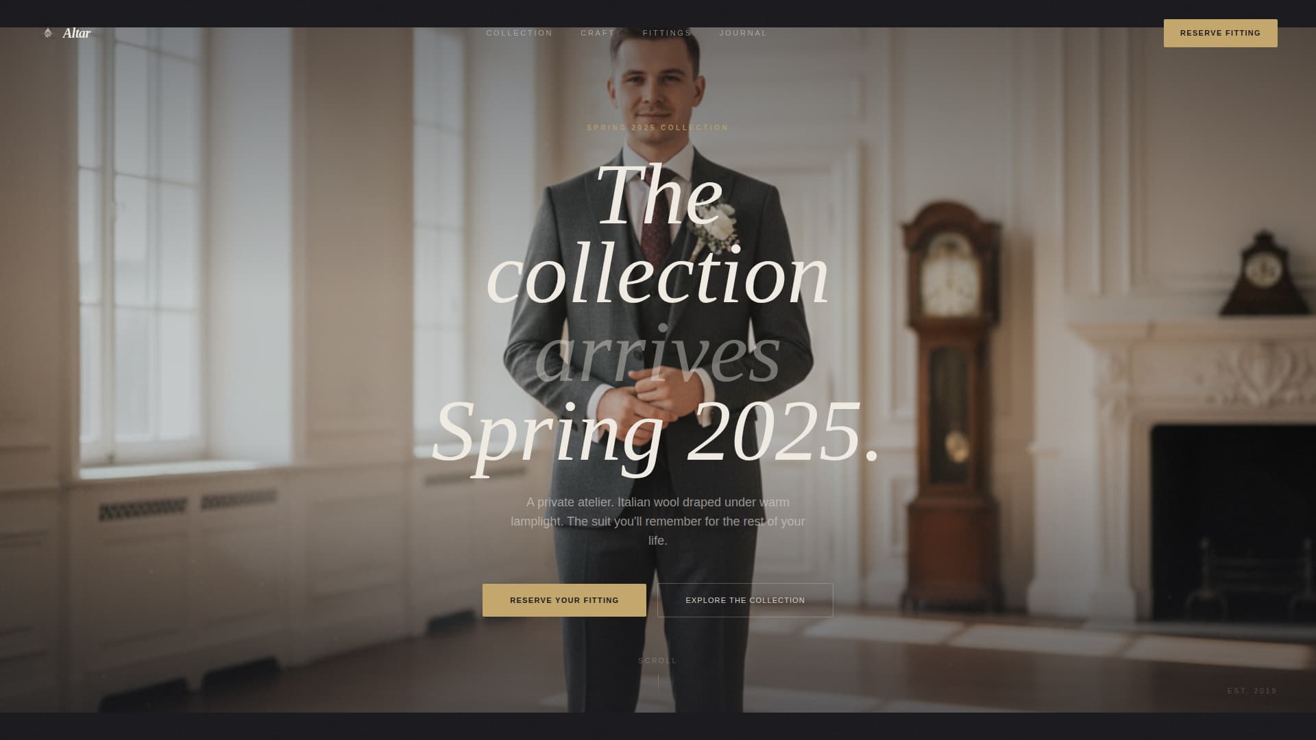 Bridal & Occasion Wear Booking Website Template