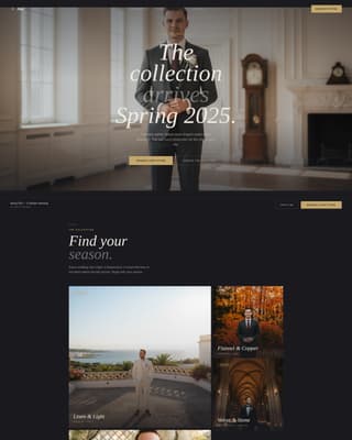 Bridal & Occasion Wear Booking Website Template