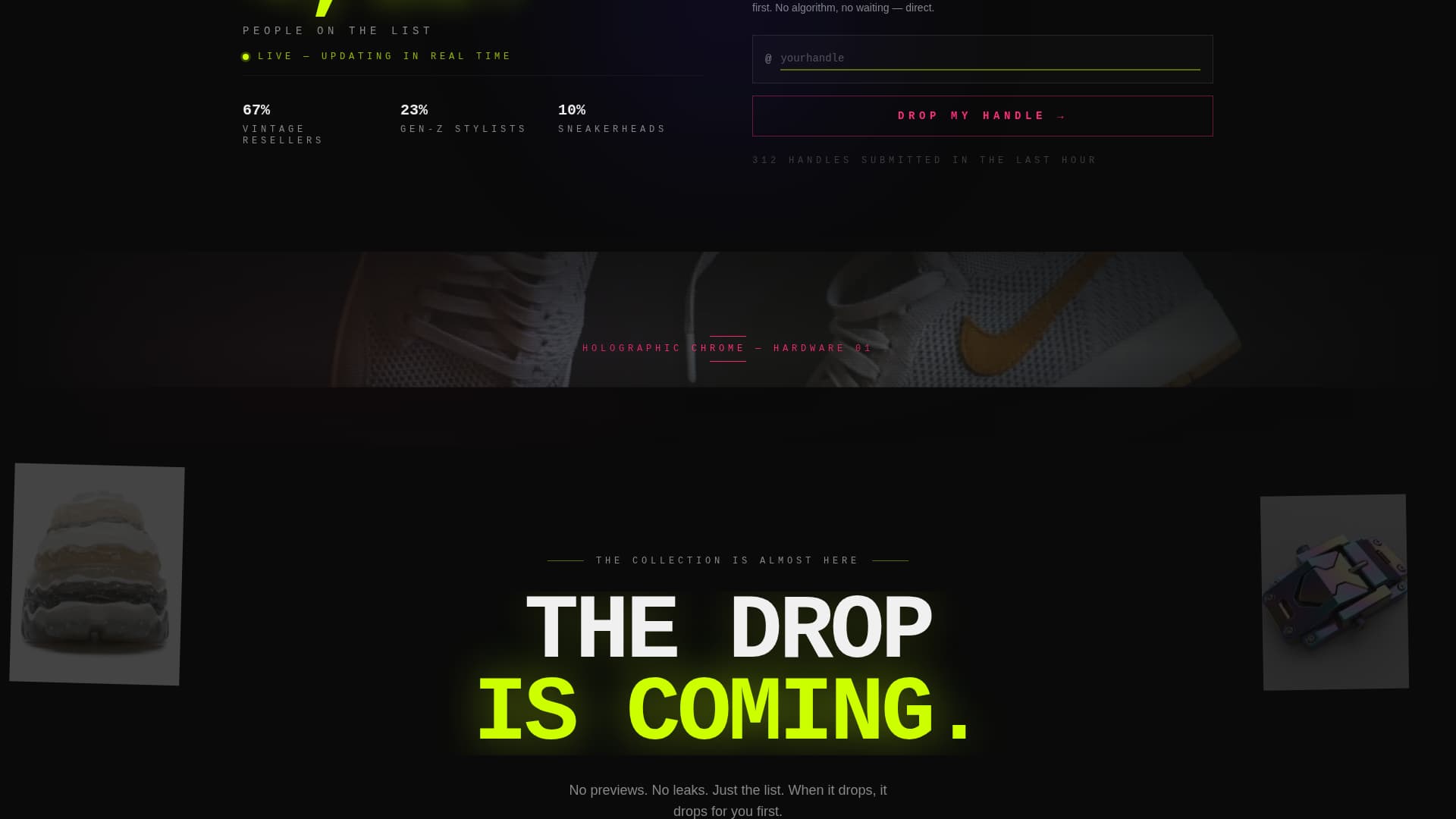 Y2K Fashion Pre-Launch Website Template