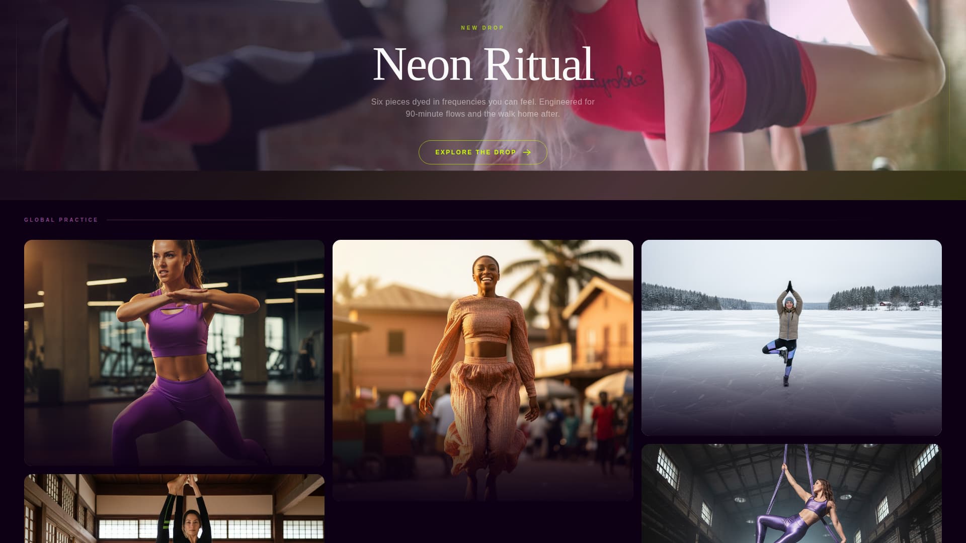 Activewear & Athleisure Brand Professional Website Template