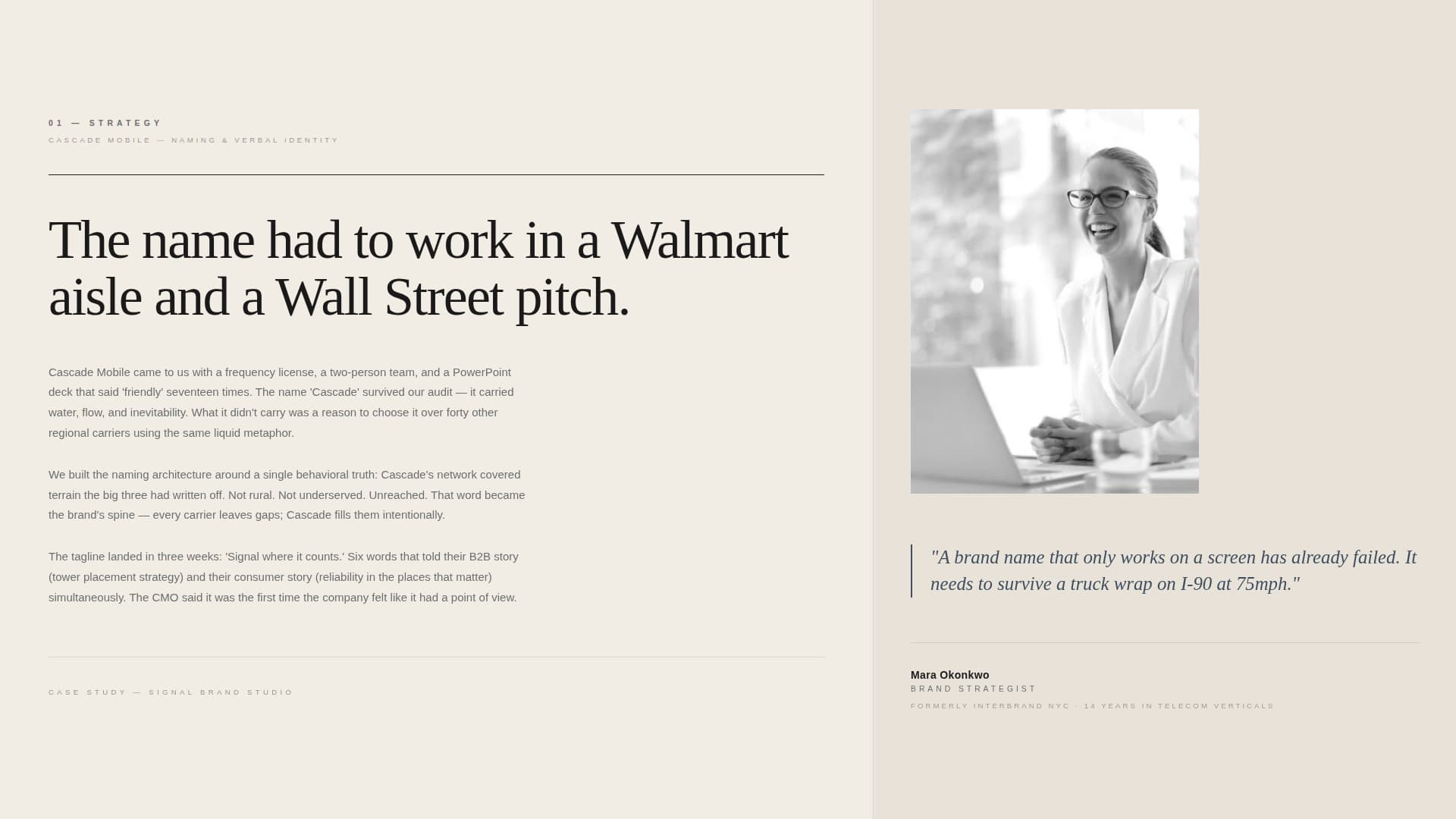 Signal - Bold Telecommunications Landing Page Template