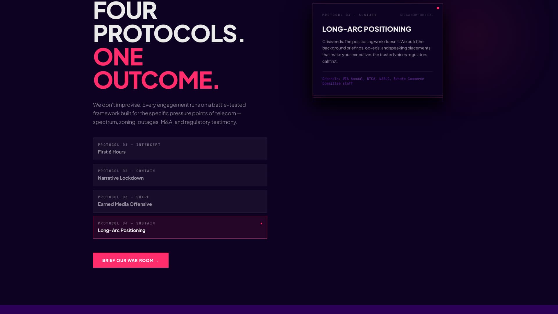 Signal - Highvoltage Telecommunications Landing Page Template