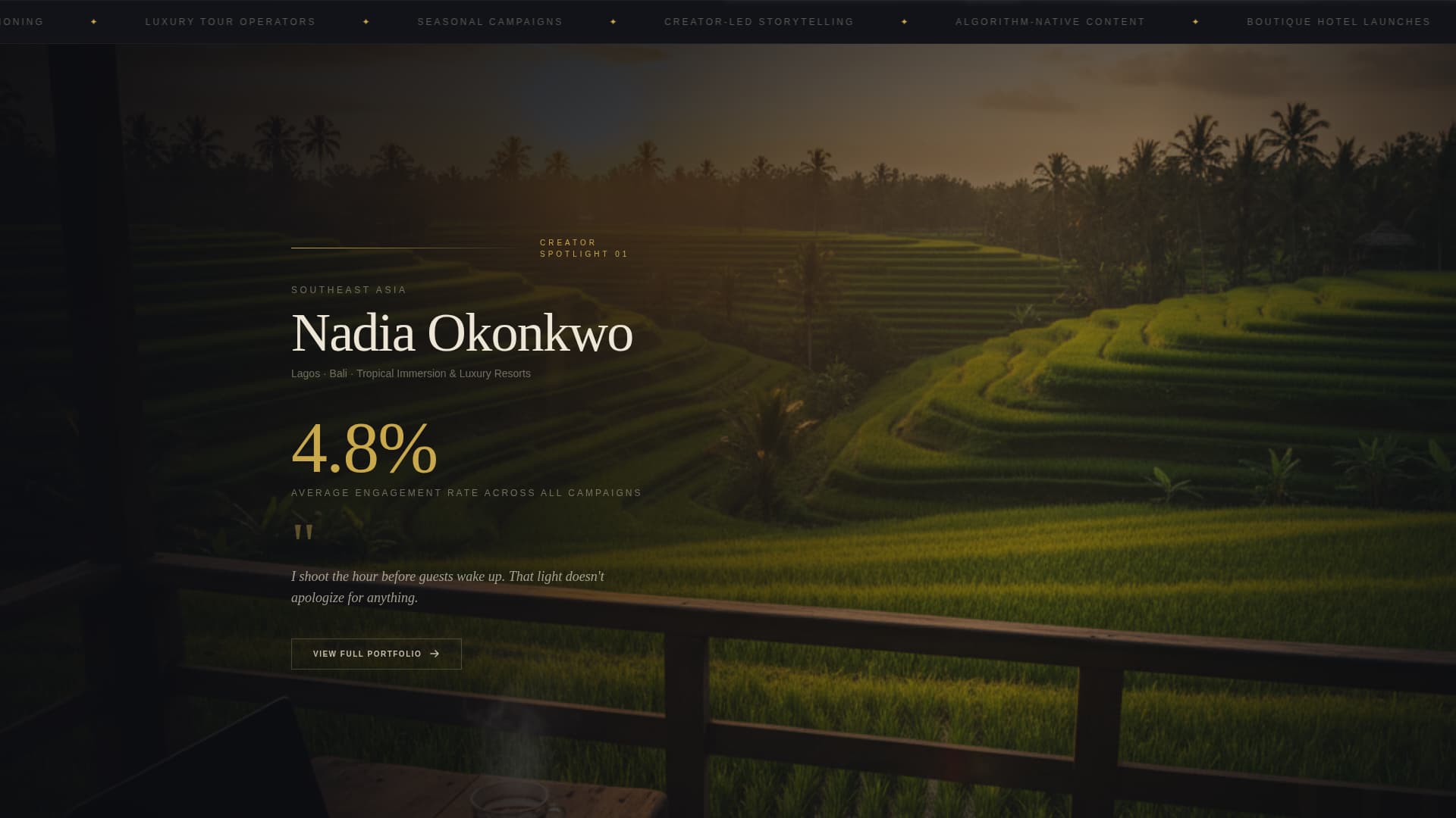 Wanderlust - Cinematic Travel Landing Page Template