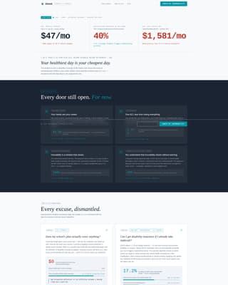 College Student Insurance FAQ Website Template