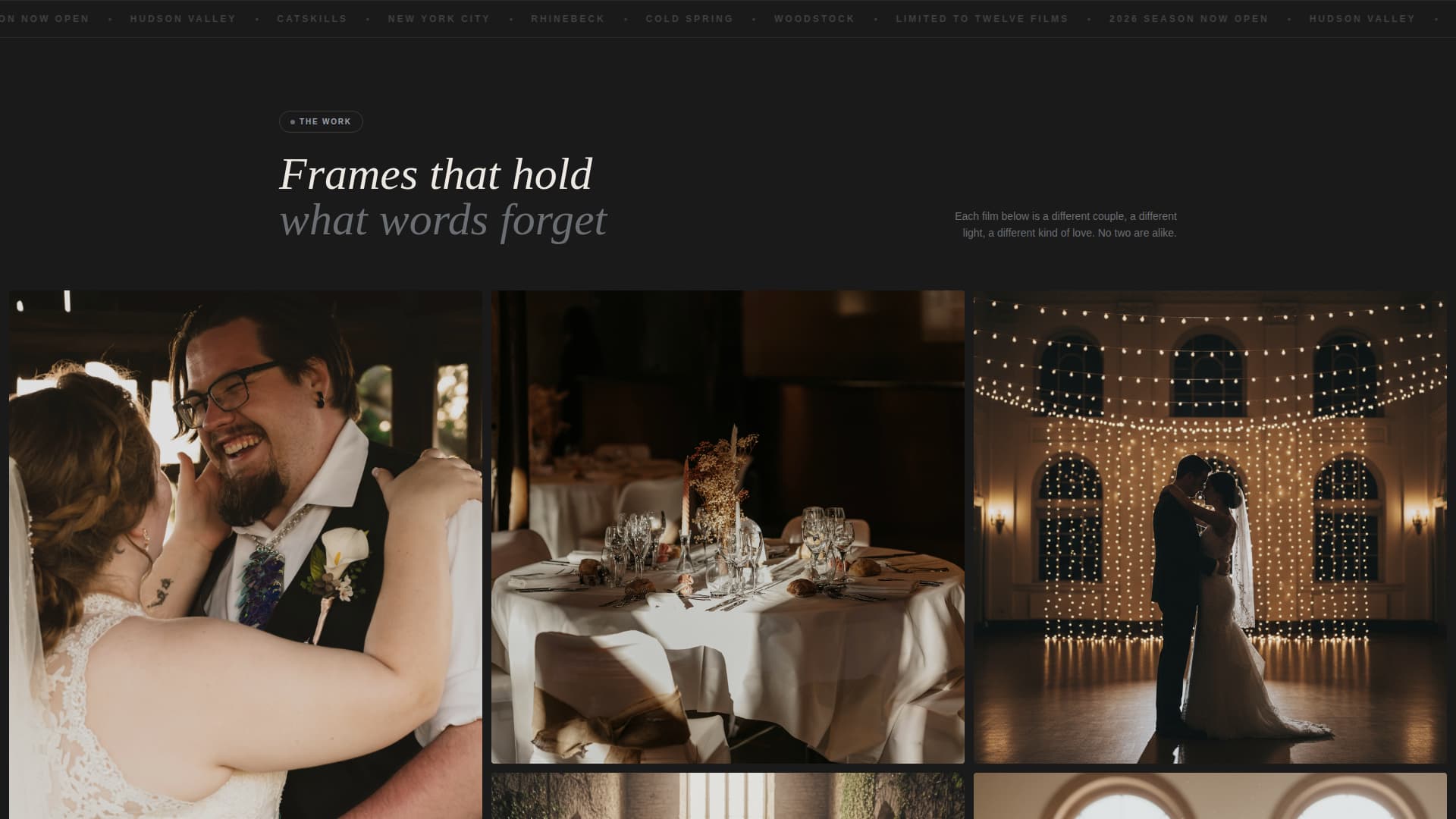 Specialist Videography & Film Portfolio Pre-Launch & Coming Soon Website Template