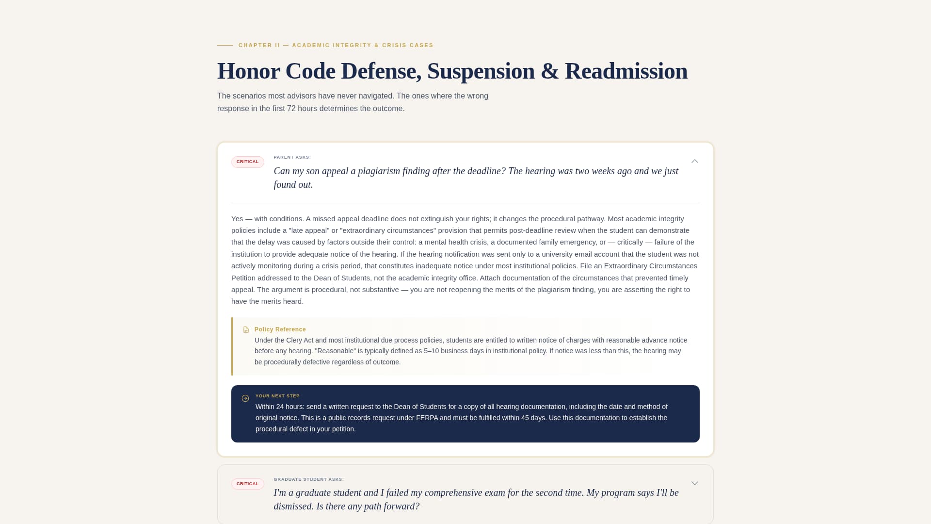 Academic Coaching FAQ Website Template