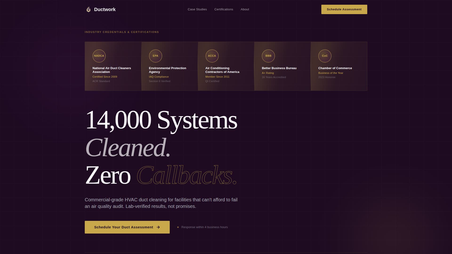 Specialty Cleaning Appointment Booking Website Template