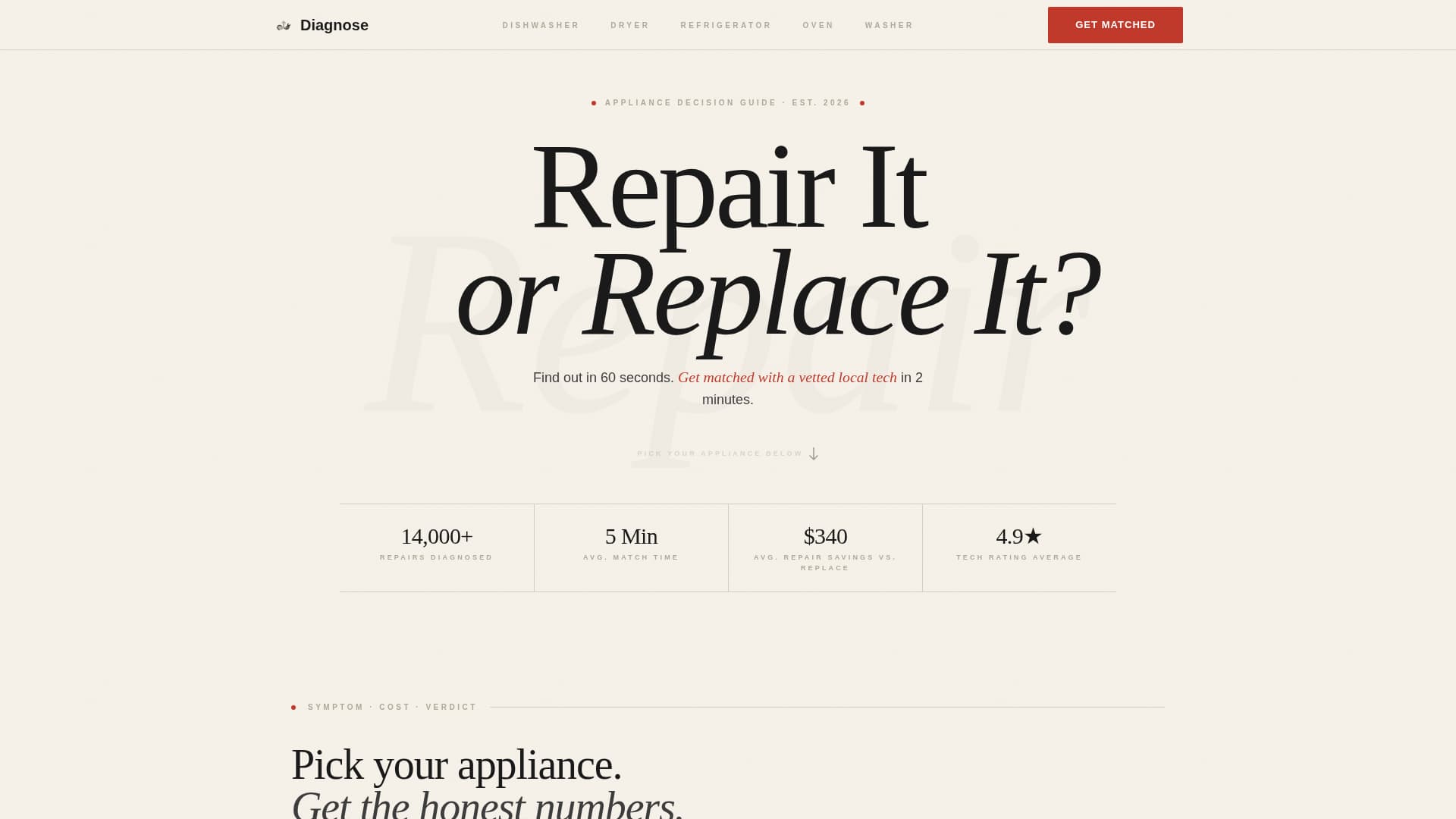 Appliance Repair Marketing Professional Website Template