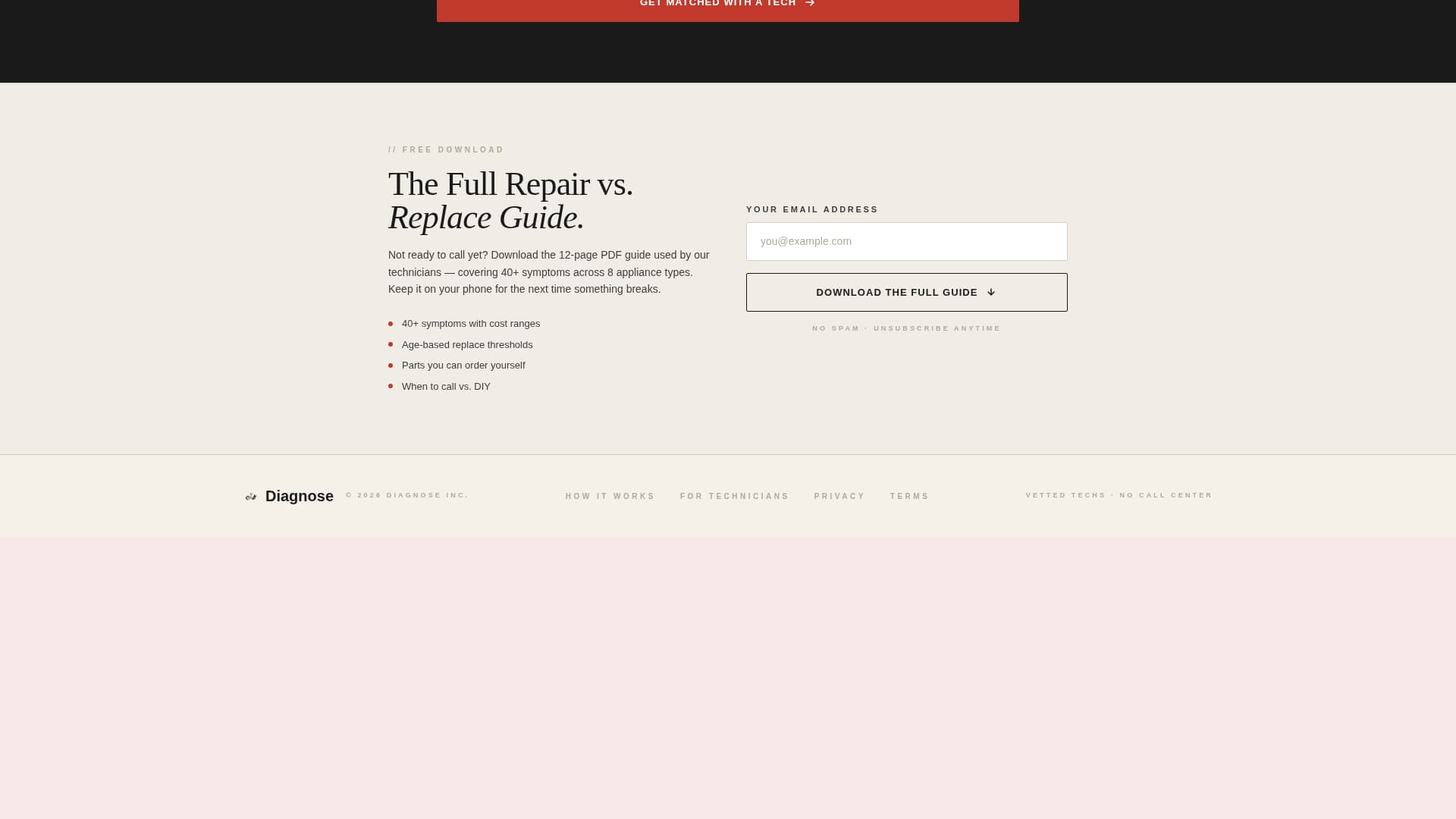 Appliance Repair Marketing Professional Website Template
