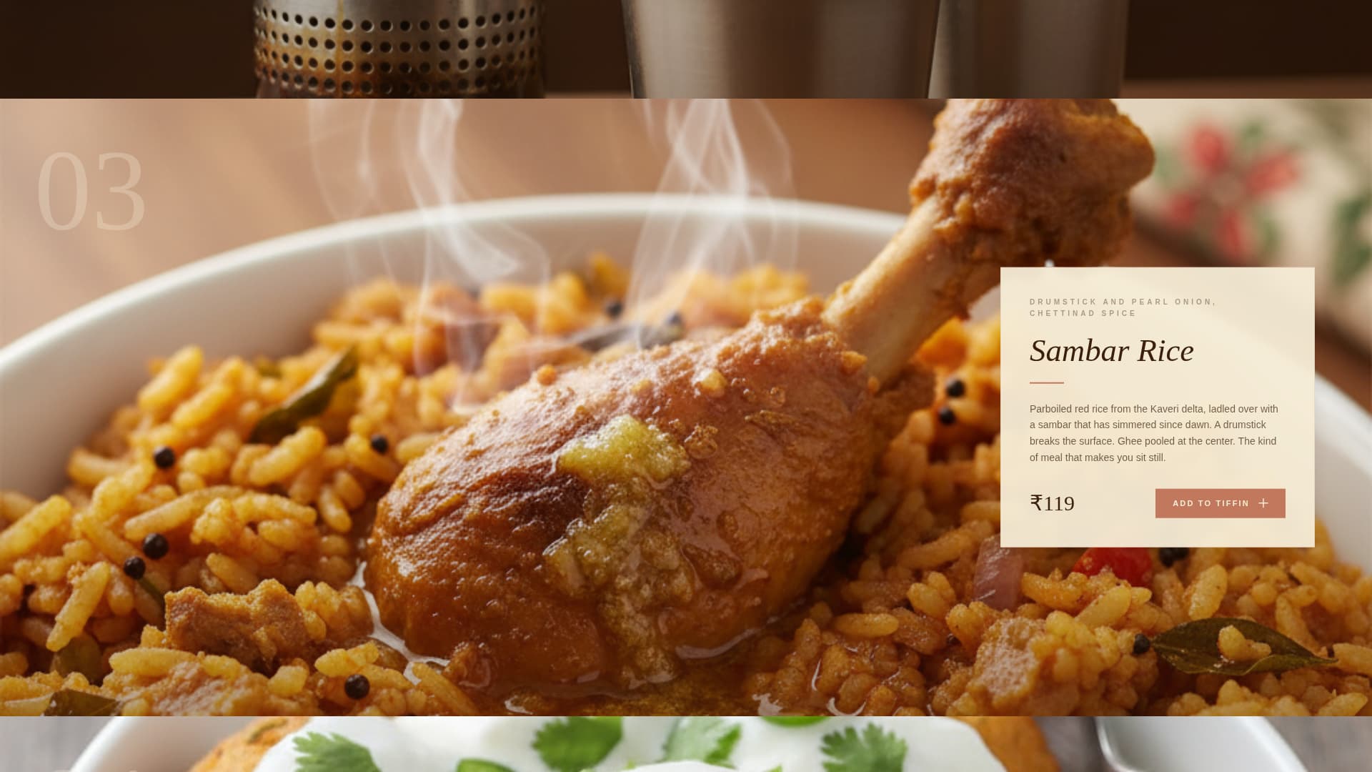 Tawa - Authentic Southindian Landing Page Template