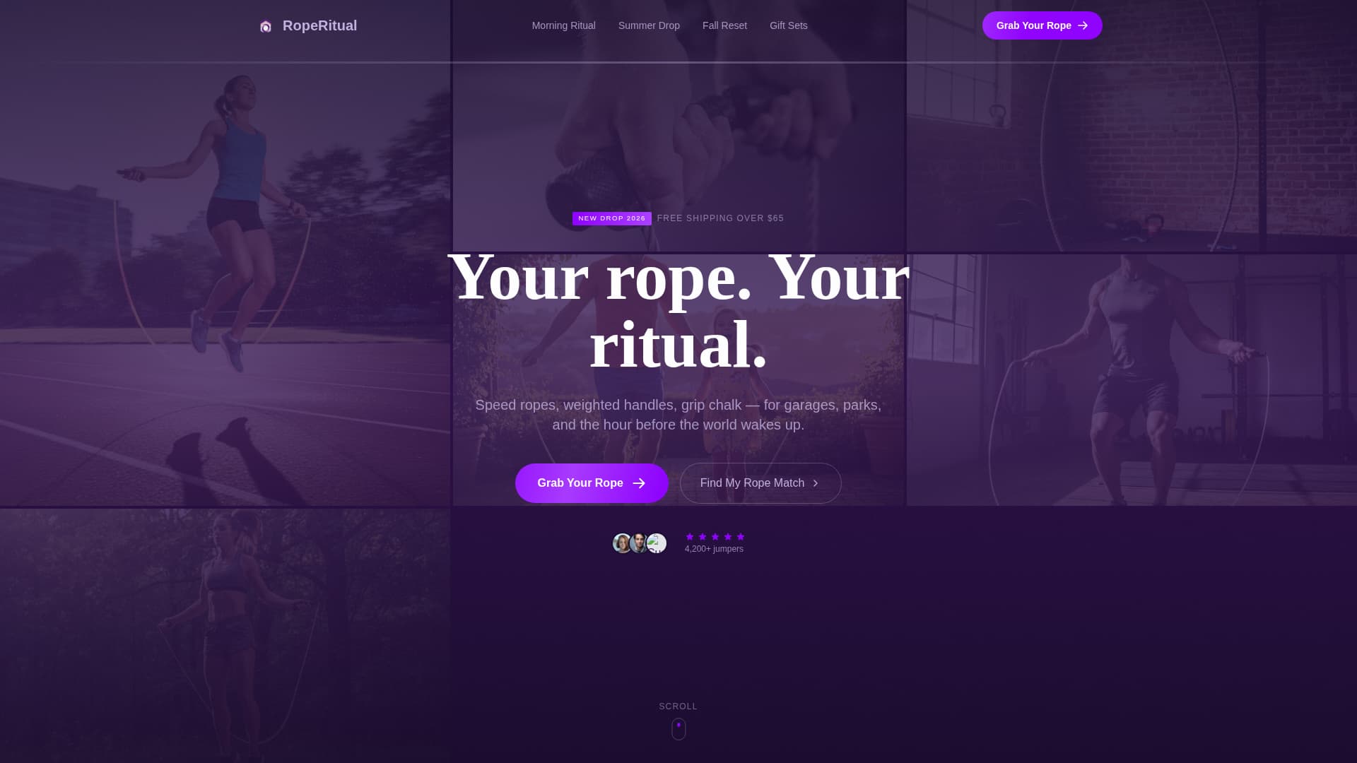 Skip - Neoretro Fitness Landing Page Template