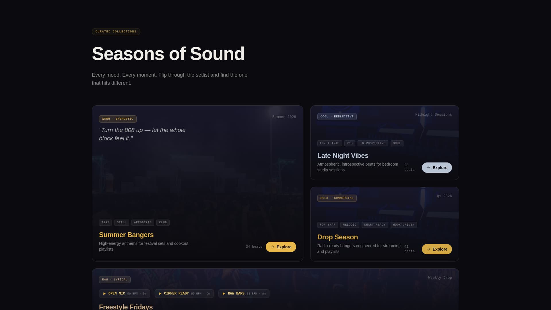 Beatdrop - Electrifying Beatstore Landing Page Template