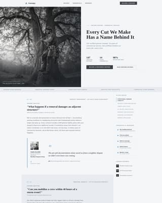 Arborist FAQ & Common Questions Website Template