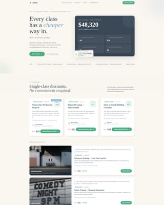 Art School Marketing Appointment Booking Website Template