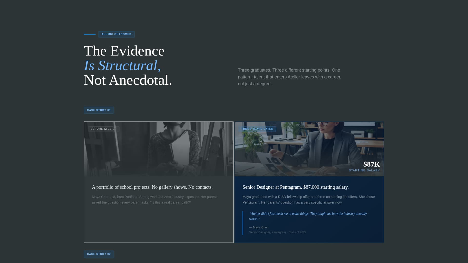 Art School Marketing Careers & Recruitment Website Template