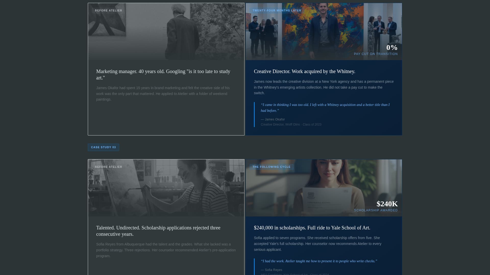 Art School Marketing Careers & Recruitment Website Template