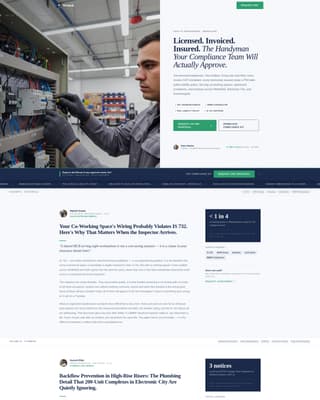Wrench - Compliant Handyman Landing Page Template