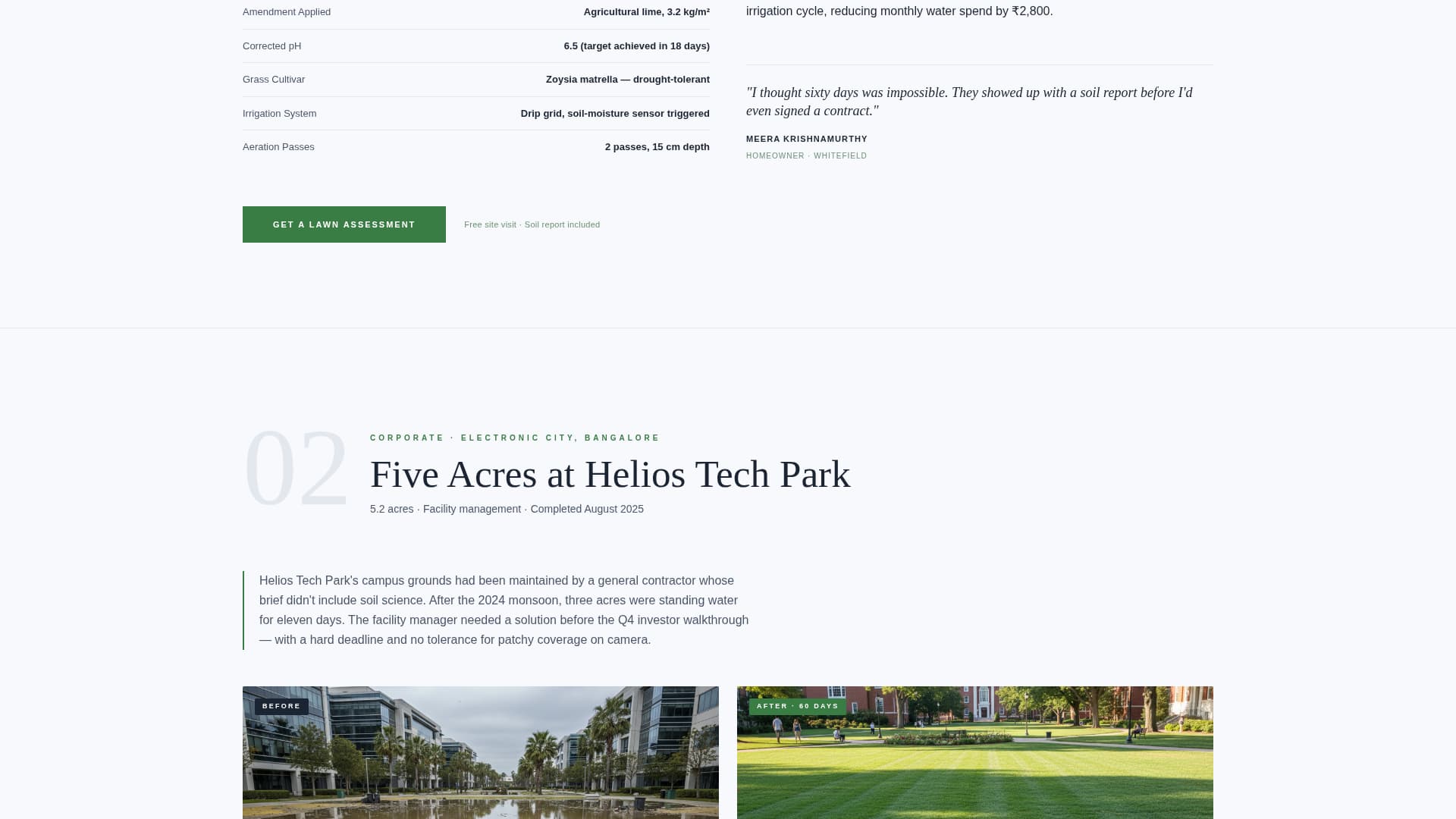 Turf - Elite Lawncare Landing Page Template