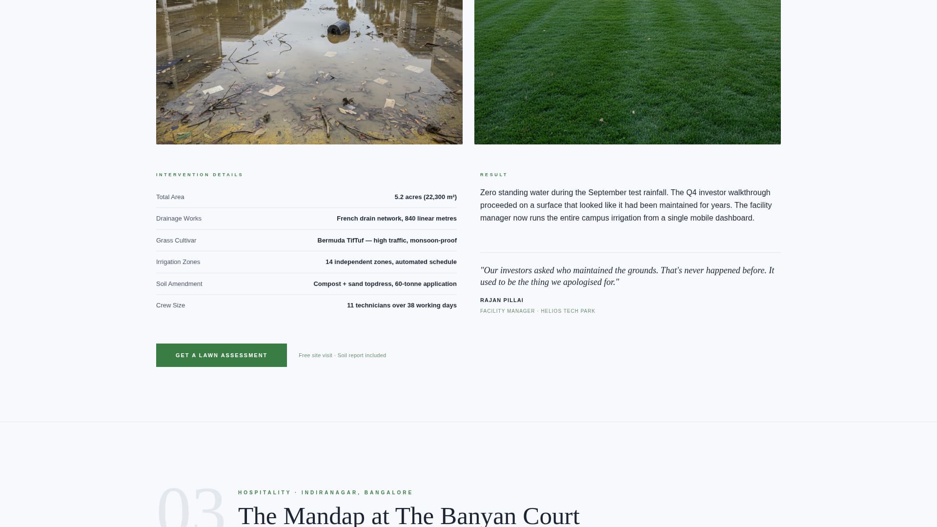 Turf - Elite Lawncare Landing Page Template