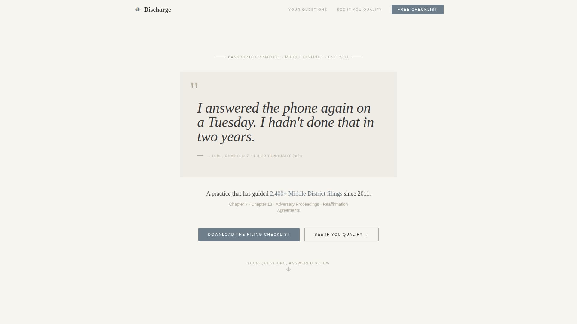 Law Firm & Attorney FAQ & Common Questions Website Template