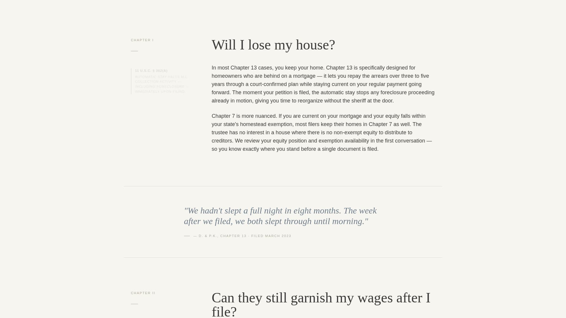 Law Firm & Attorney FAQ & Common Questions Website Template