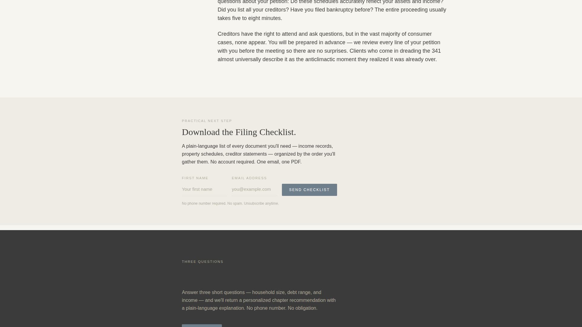 Law Firm & Attorney FAQ & Common Questions Website Template