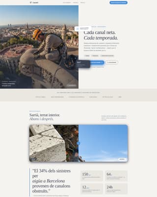 Canal - Precision Guttercleaning Landing Page Template