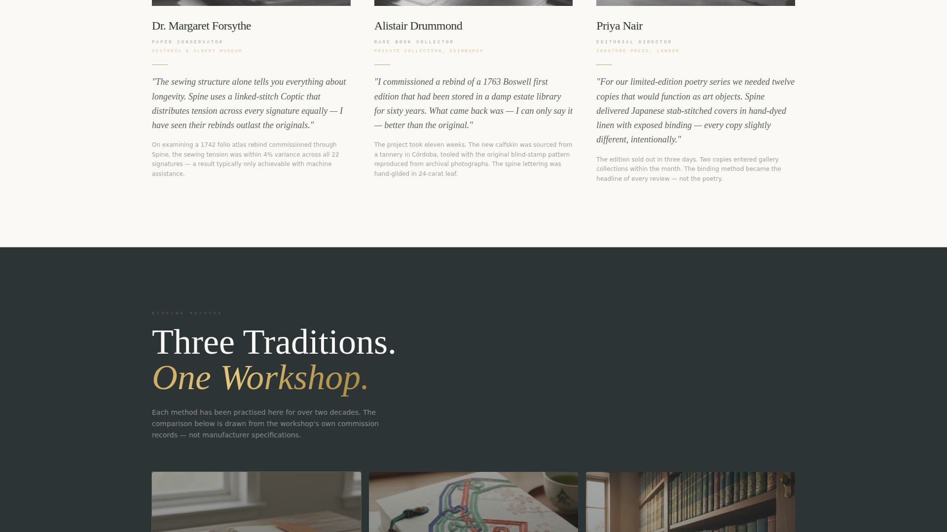 Spine - Authoritative Bookbinder Landing Page Template