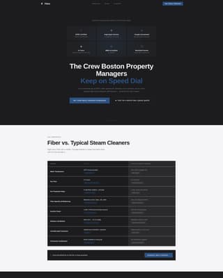 Fiber - Elite Carpetcleaning Landing Page Template