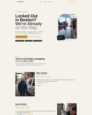 Deadbolt - Reliable Locksmith Landing Page Template