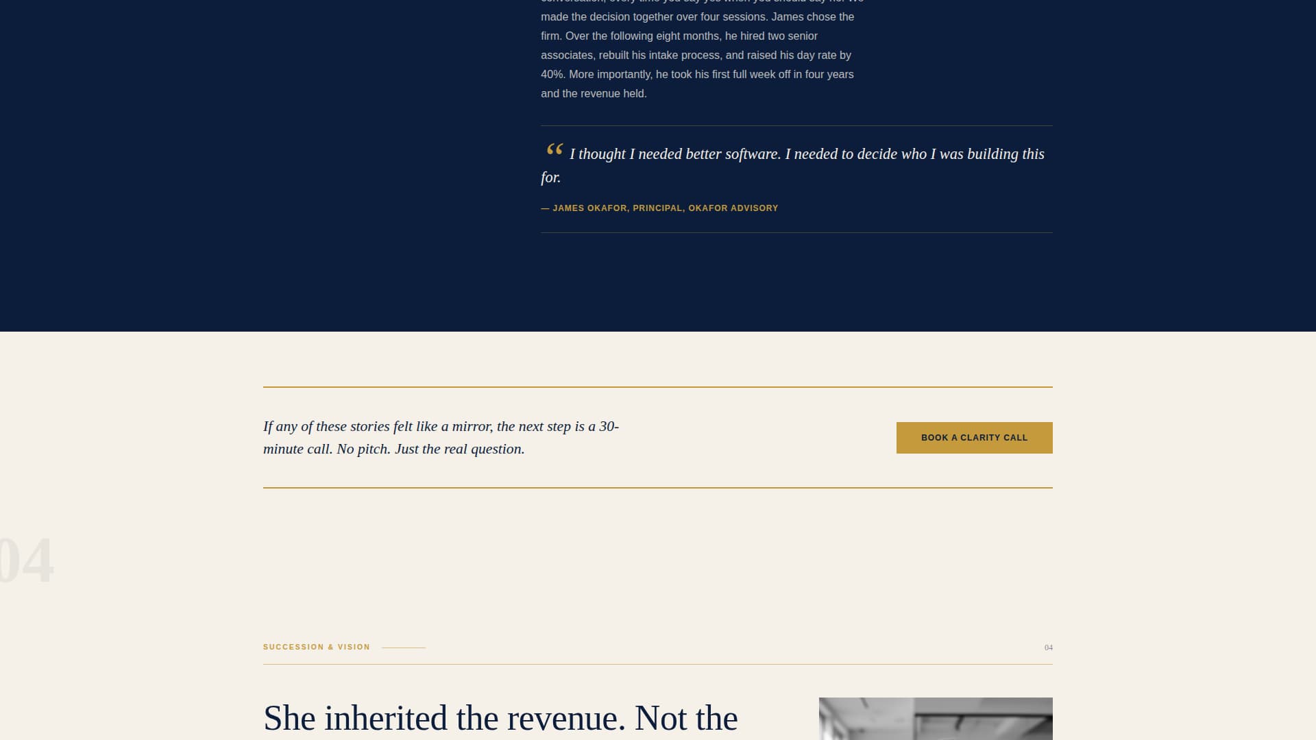 Specialist Business Coach Appointment Booking Website Template