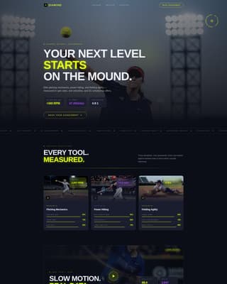 Diamond - Elite Softball Landing Page Template