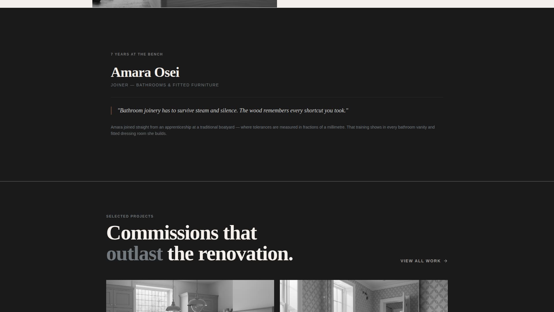 Cabinet Maker Business Blog Website Template