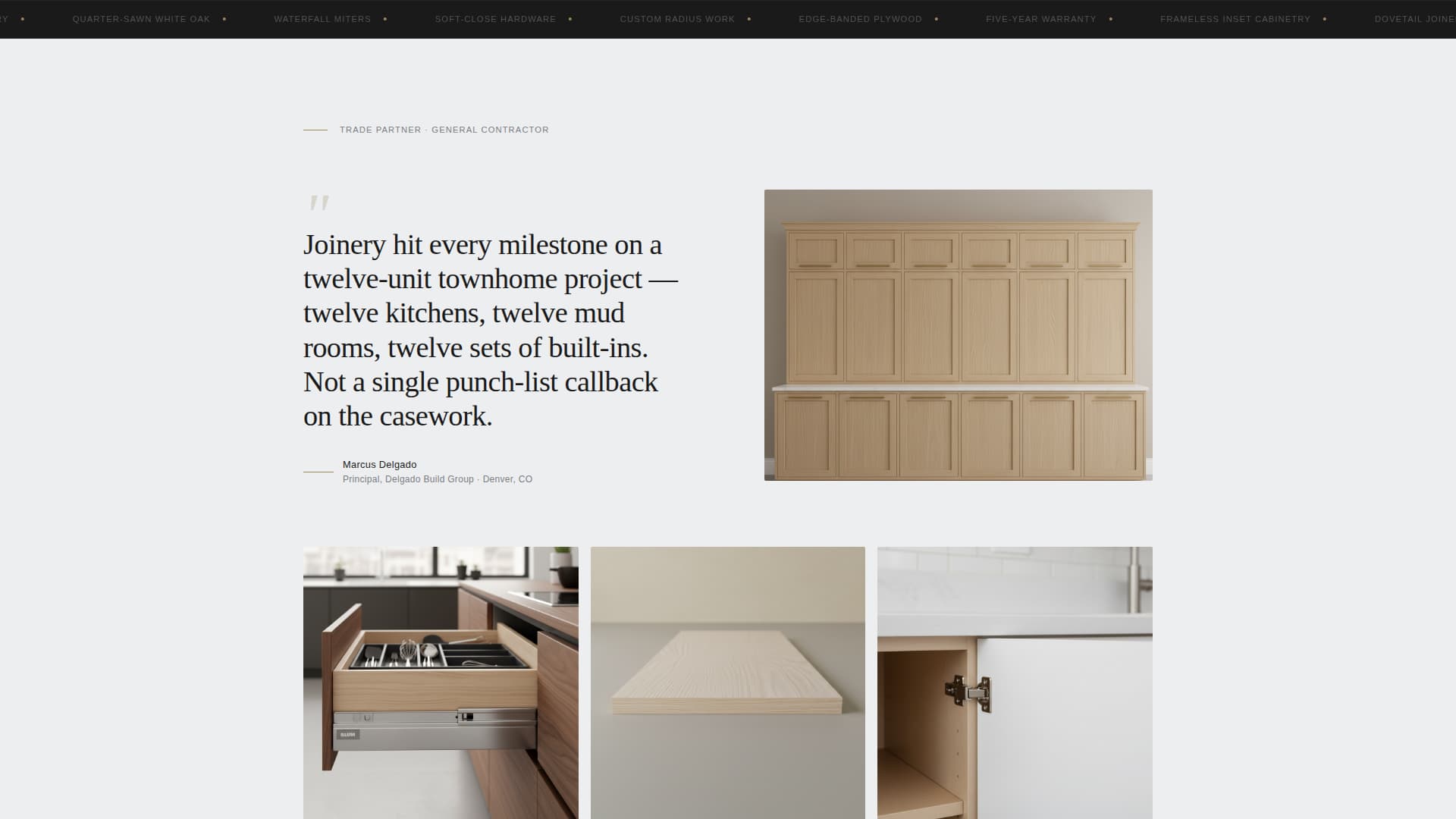 Craft — Expert Custom Carpentry Landing Page Template