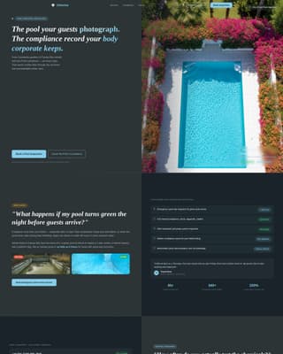 Chlorine - Crystalclear Poolcleaning Landing Page Template