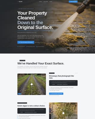Blast - Professional Pressurewashing Landing Page Template