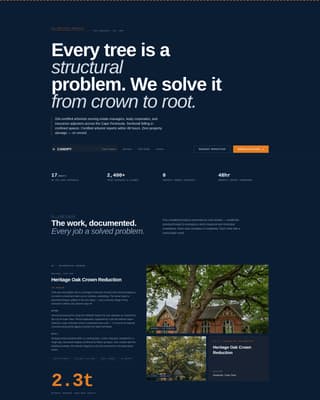 Canopy - Precision Arborist Landing Page Template