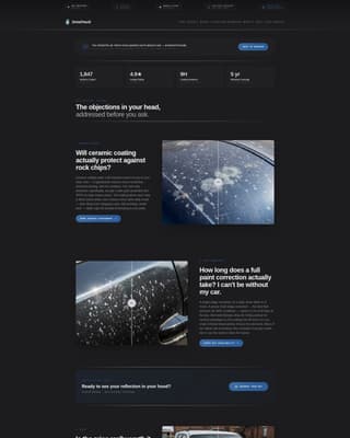 Car Detailing Marketing Booking Website Template