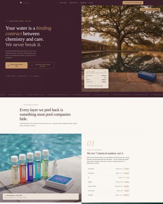 Chlorine - Trusted Poolcleaning Landing Page Template