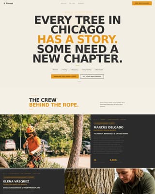Grove — Certified Tree Service Landing Page Template