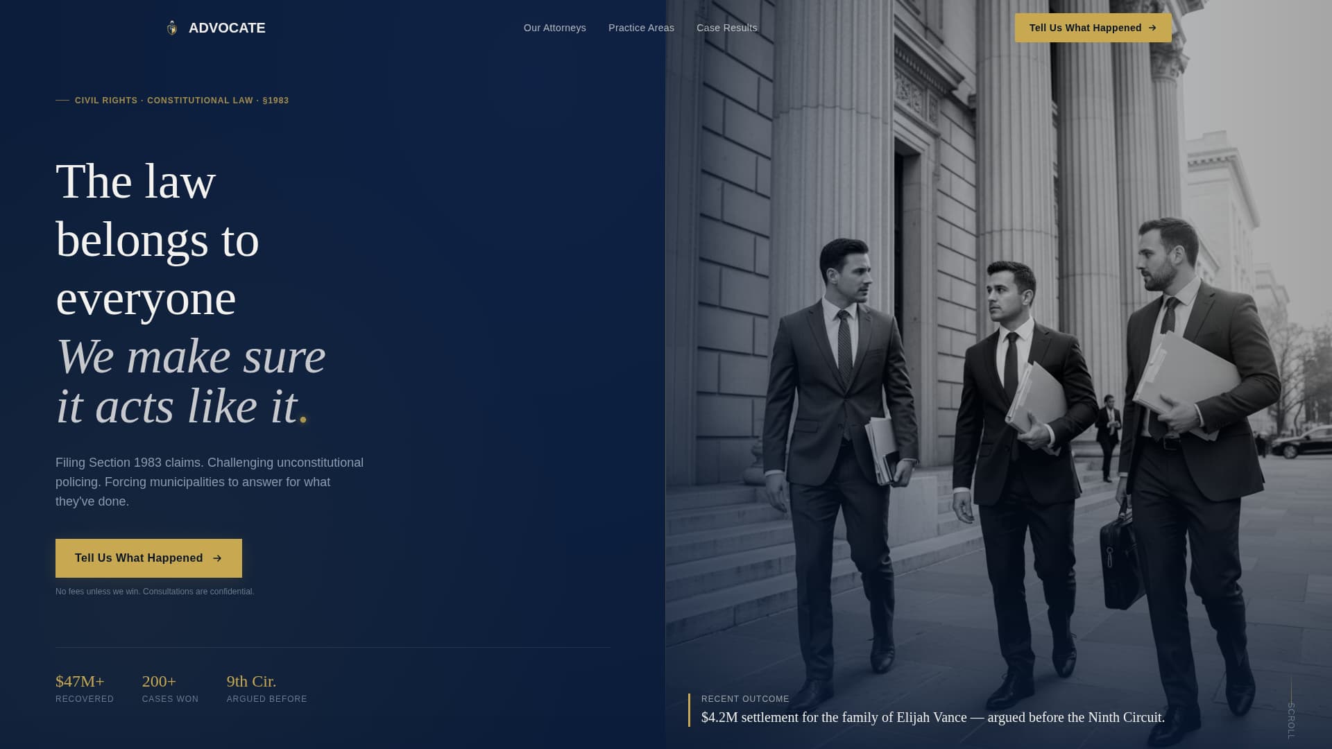 Law Firm & Attorney Professional Website Template