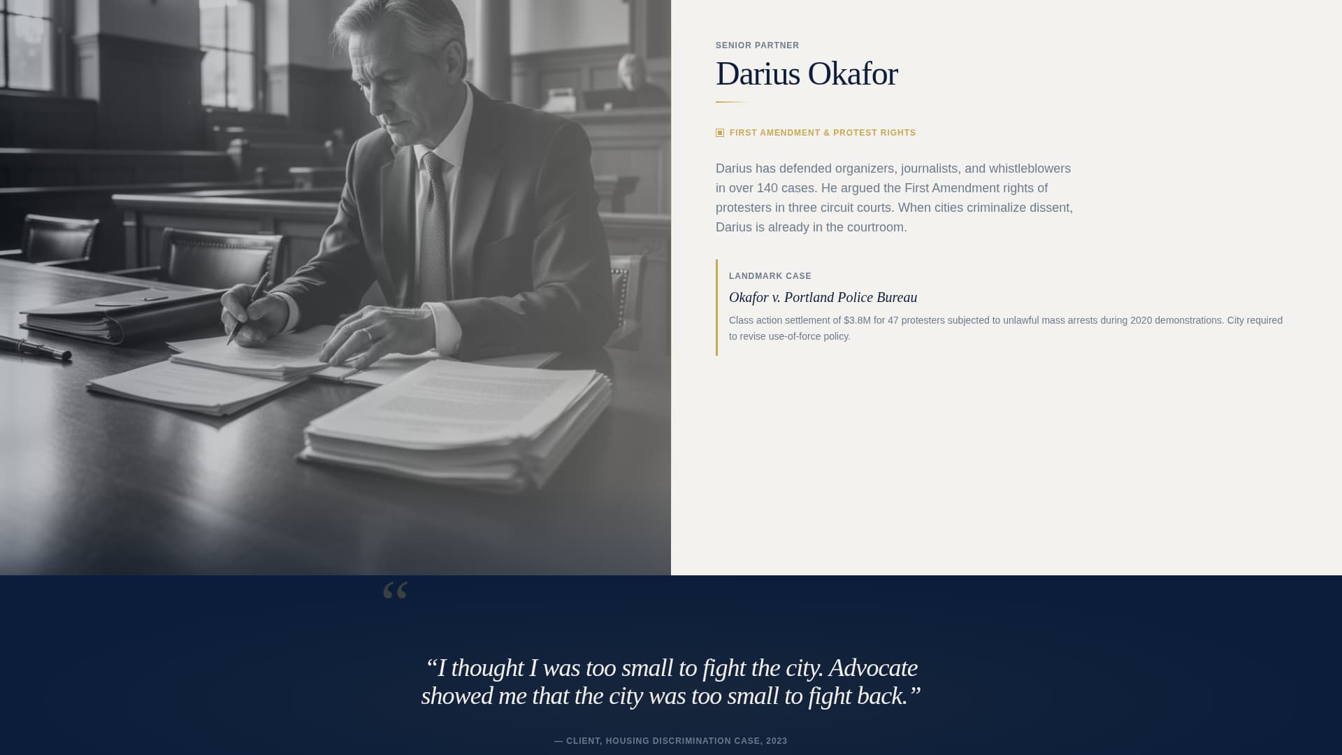 Law Firm & Attorney Professional Website Template