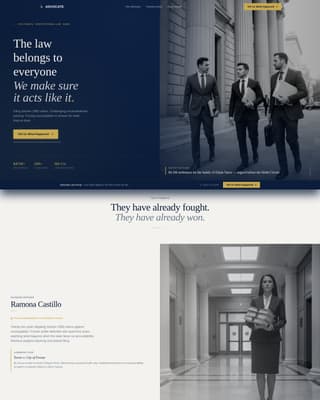 Law Firm & Attorney Professional Website Template