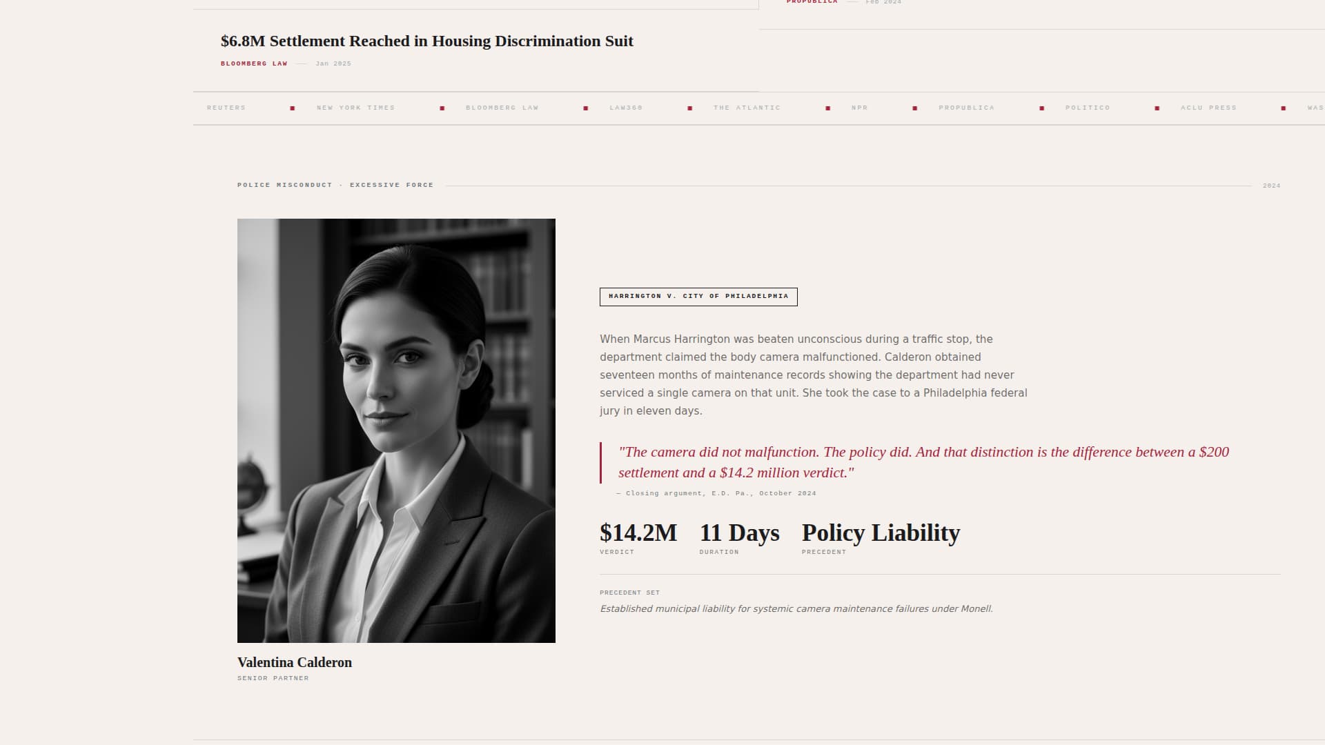 Specialist Law Firm & Attorney Professional Website Template