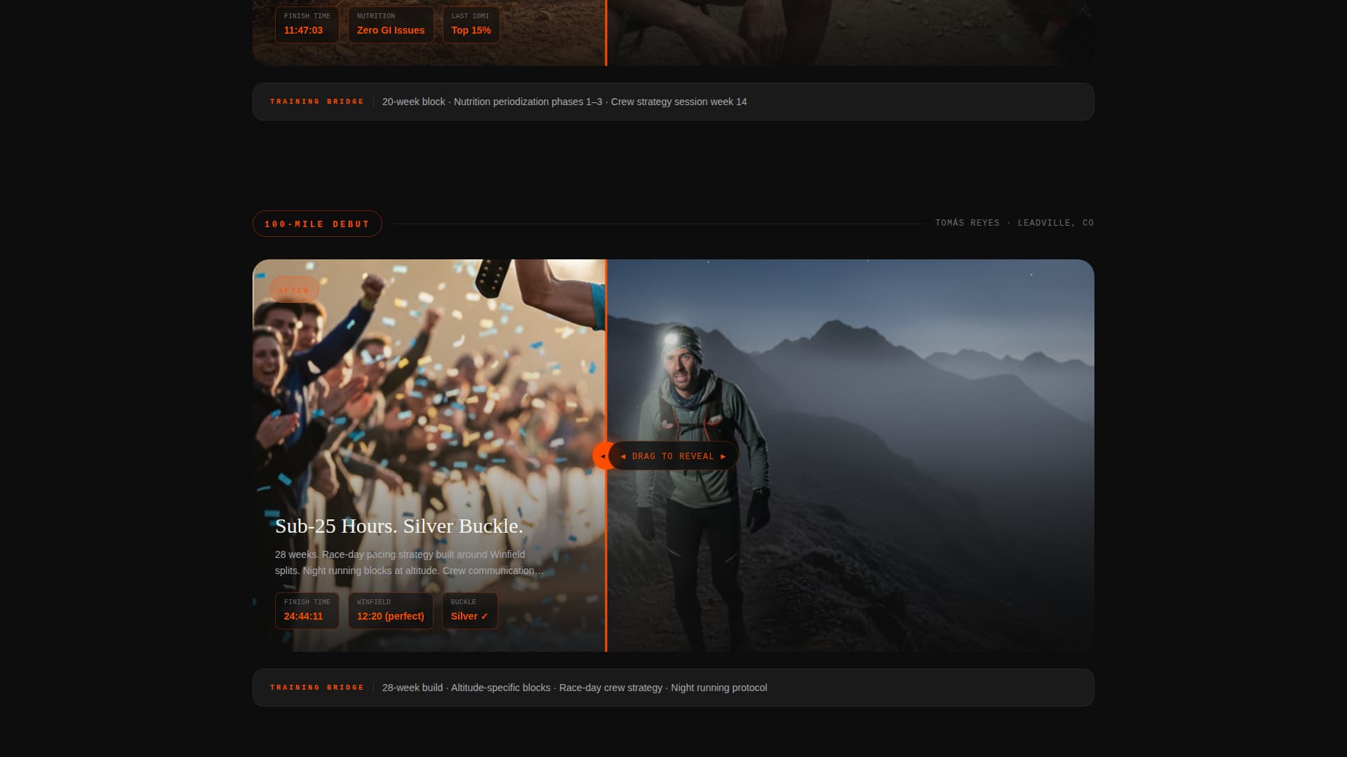 Grind - Relentless Ultrarunning Landing Page Template