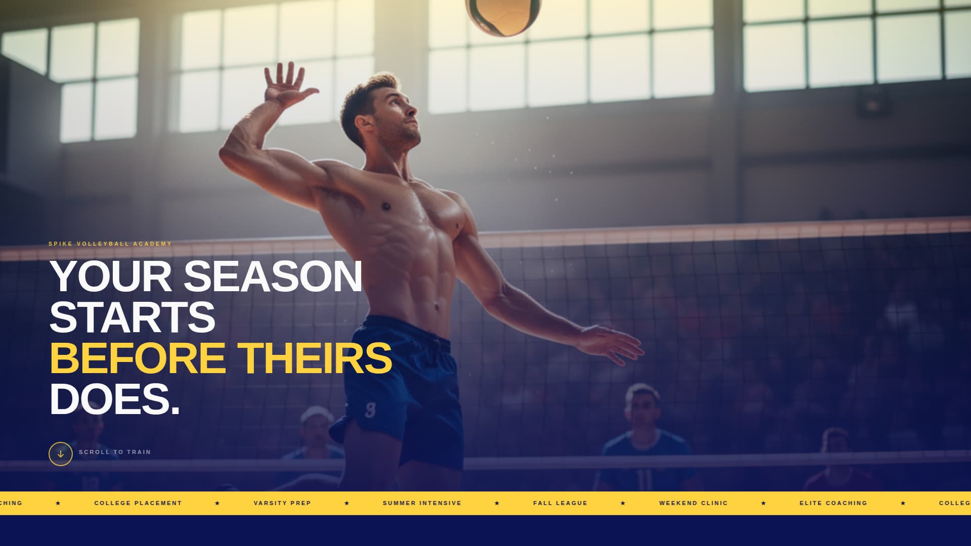 Specialist Sports Academy & Coaching Professional Website Template