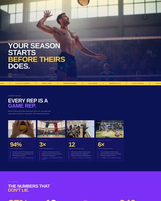 Specialist Sports Academy & Coaching Professional Website Template