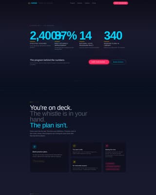 Surge - Powerful Waterpolo Landing Page Template